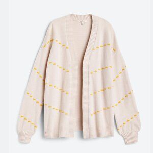 Stitch Fix Les Serein Petunia Long Sleeve Beige Open Cardigan NWT | Size XL